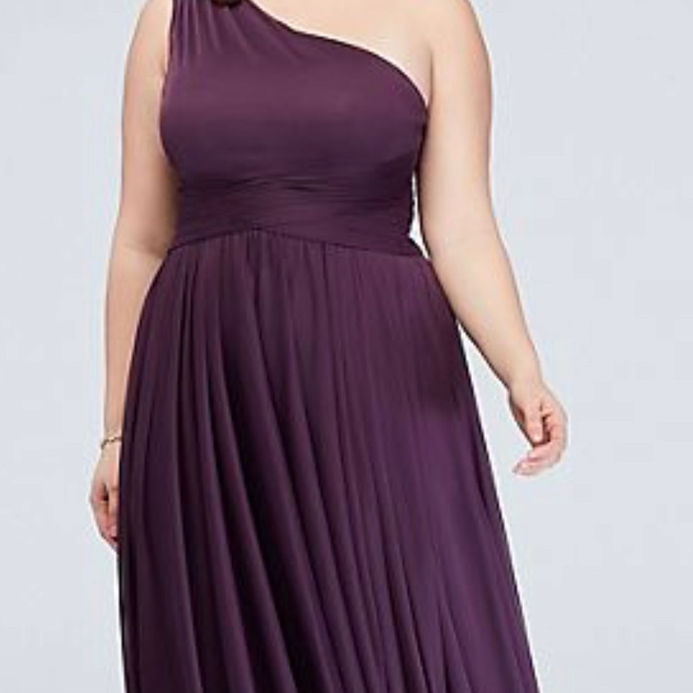 One shoulder bridesmaids dress